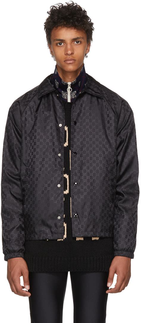 gucci black gg supreme windbreaker|Gucci windbreaker monogram.